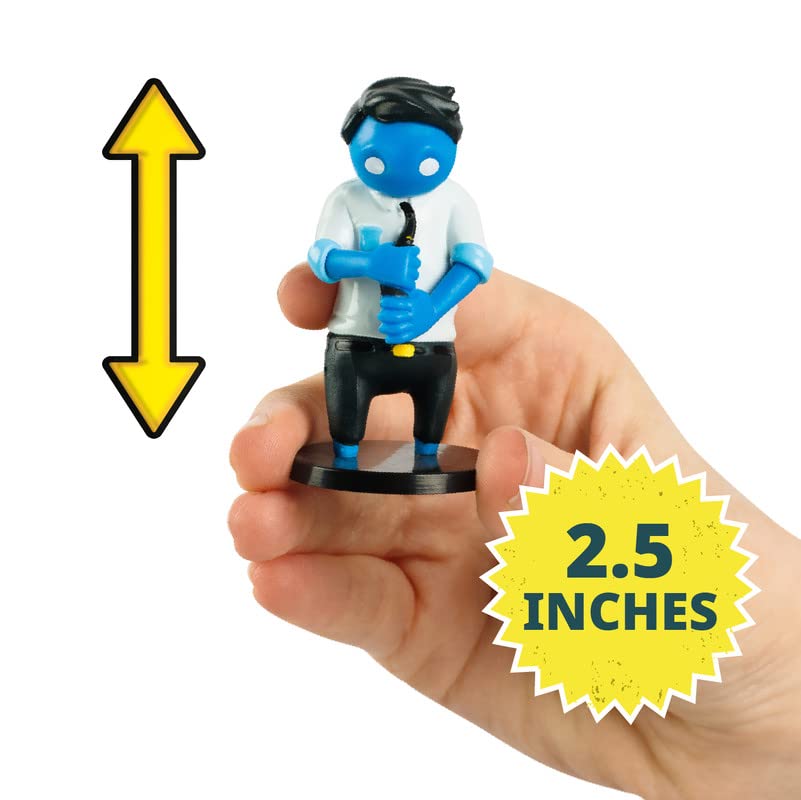 Gang Beasts Action Figures | Pack of Twelve | 2.5 Inch Figurines for Kids. Superhero Toys for Boys & Girls. Collect 16 Mini Toys | 1 Hidden Rare Character Official Gang Beasts Toys