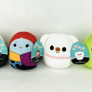 Squishmallows 5" Set Nightmare Before Christmas 4 asst Great Gift for Kids - Ages 2+ Jack,Oogie,Zero,Sally