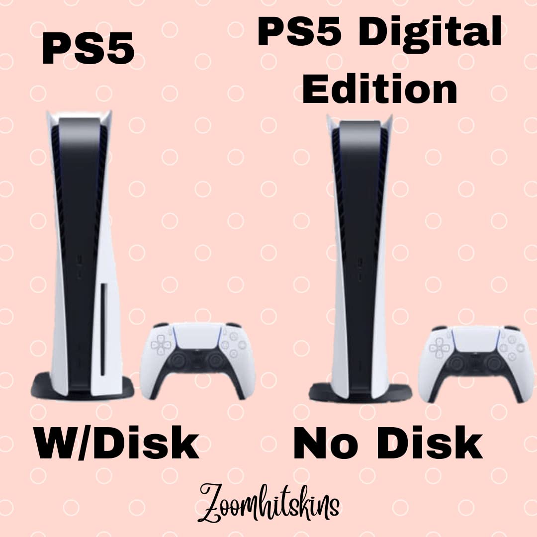 ZOOMHITSKINS Compatible with PS5 Digital Version (No Disk Version) Skin, Copper Gold Porcelaine White Vintage, Durable, Bubble-Free, Precisely Cut