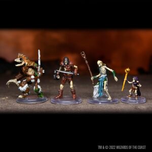 Dungeons & Dragons D&D Icons of The Realms: Undead Armies - Skeletons - 7 Pre-Painted Figures, Miniatures, RPG