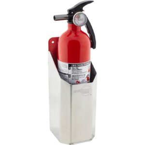 2 pound fire extinguisher holder, aluminum