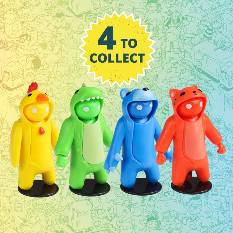 Gang Beasts Action Figures | Green | Collectible Toys. 6.5 Inch Kids Toys | Superhero Toys for Boys & Girls. 4 to Collect | Accessories | Official Gang Beasts Collectibles