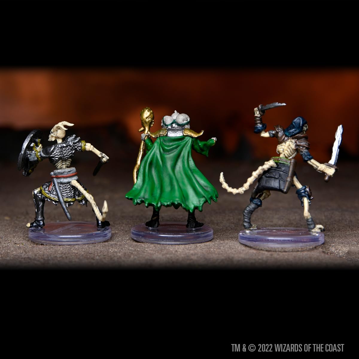 Dungeons & Dragons D&D Icons of The Realms: Undead Armies - Skeletons - 7 Pre-Painted Figures, Miniatures, RPG