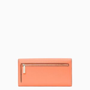 Kate Spade NY Marti Large Leather Slim Flap Wallet in Melon Ball