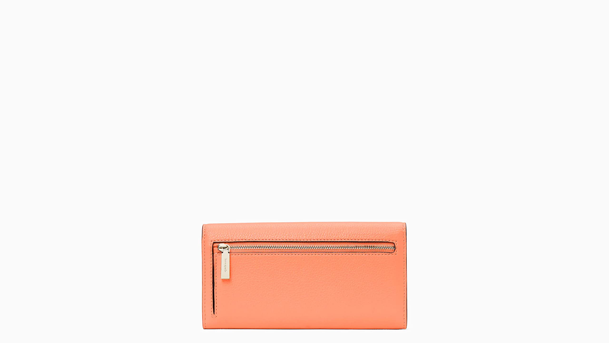 Kate Spade NY Marti Large Leather Slim Flap Wallet in Melon Ball