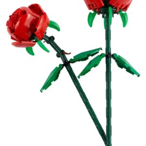 LEGO Roses Building Kit, Artificial Flowers for Home Décor, Unique Gift for Her or Him for Anniversaries, Botanical Collection Set for Build and Display, Gift to Build Together, 40460