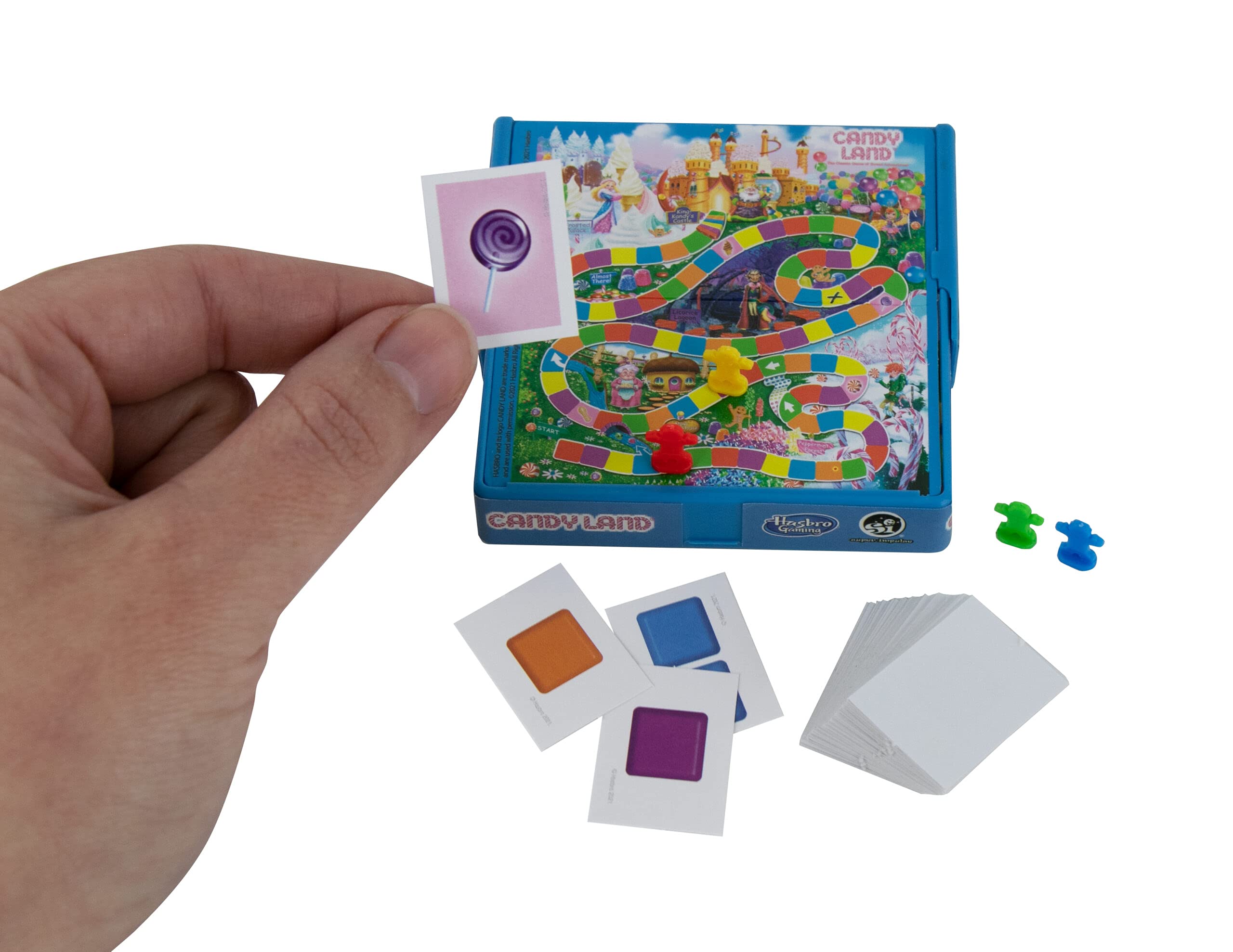 Worlds Smallest Miniature Classic Kids Games Bundle – Hungry Hungry Hippos – Chutes & Ladders – Candyland – Connect 4 with Bonus Miniature Playing Cards