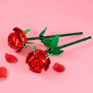 LEGO Roses Building Kit, Artificial Flowers for Home Décor, Unique Gift for Her or Him for Anniversaries, Botanical Collection Set for Build and Display, Gift to Build Together, 40460