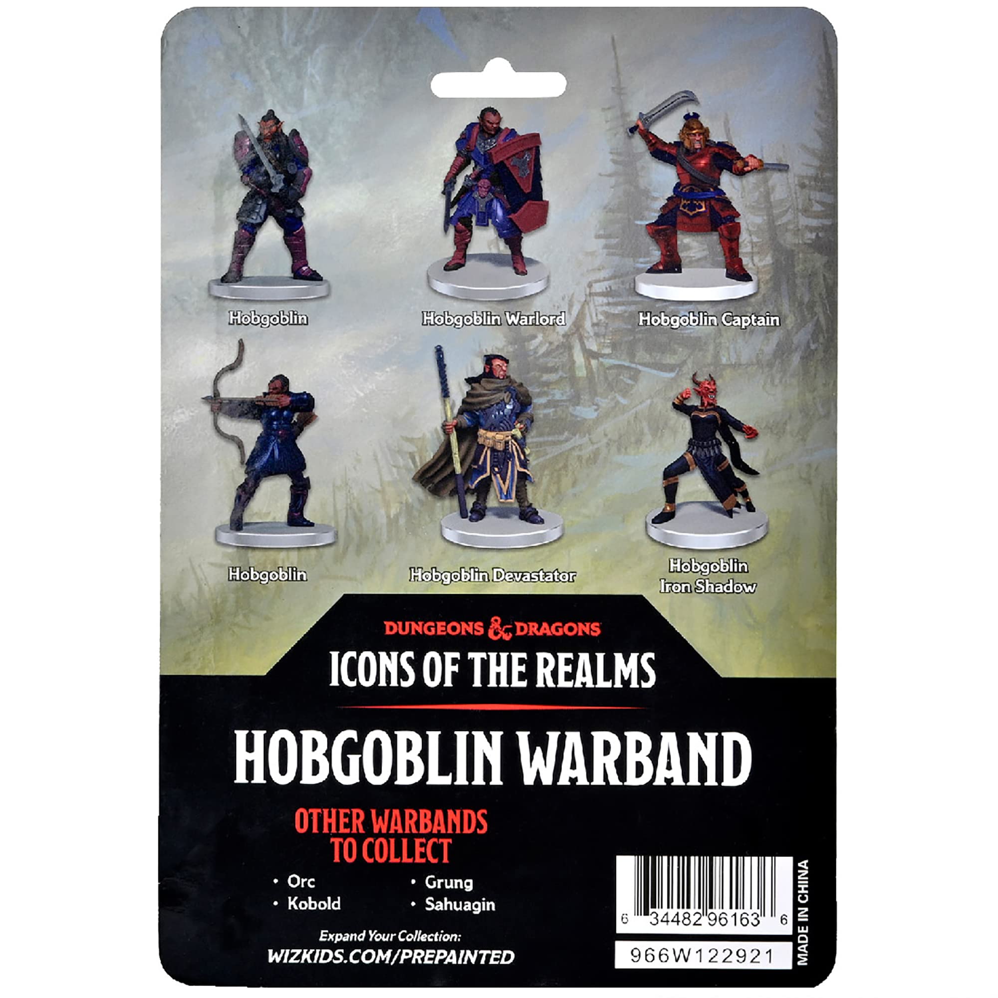 Dungeons & Dragons D&D Icons of The Realms: Hobgoblin Warband - 6 Pre-Painted Figures, Miniatures, RPG