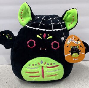 squishmallows 2022 day of the dead squad 8" bart the bat plush doll toy