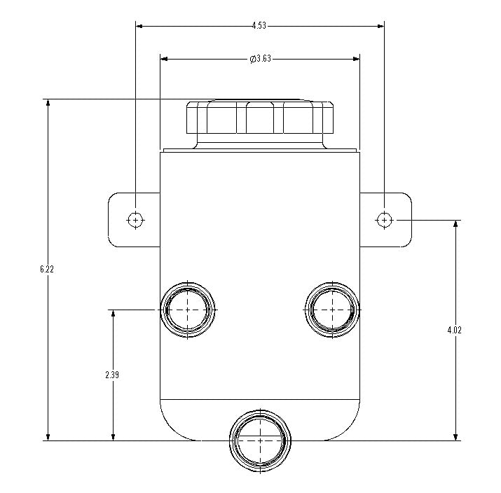 Holley 198-211 Power Steering Remote Reservoir Polished Aluminum