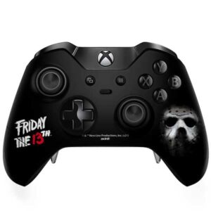 skinit decal gaming skin compatible with xbox one elite controller - officially licensed warner bros jason voorhees design