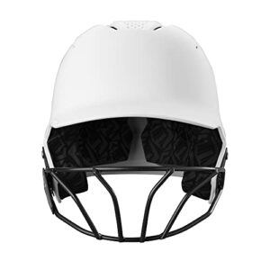 EvoShield XVT™ 2.0 Matte Batting Helmet with Facemask - Team White, Medium/Large