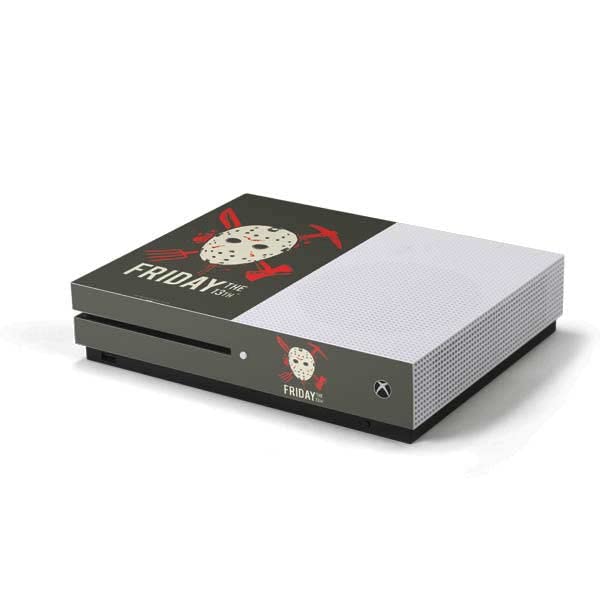 Skinit Decal Gaming Skin Compatible with Xbox One S Console - Officially Licensed Warner Bros Jason Voorhees Mask Design