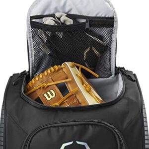 EvoShield Tone Set Wheeled Baseball Bag - Black