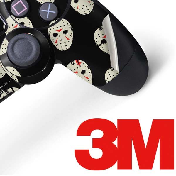 Skinit Decal Gaming Skin Compatible with PS4 Controller - Officially Licensed Warner Bros Friday The 13th Jason Voorhees Pattern Design