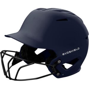 EvoShield XVT™ 2.0 Matte Batting Helmet with Facemask - Navy, Large/X-Large