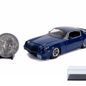 ModelToyCars Diecast Car w/Display Case - Chevy Camaro Z28 w/Collectible Coin, Stranger Things- Billy's Car - Jada 31110-1/24 Diecast Car