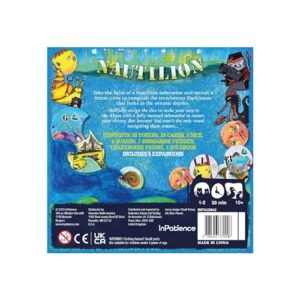 inPatience Nautilion Board Game | Dice-Rolling & Set Collection Strategy Game from The Oniverse | Family Game | Ages 10+ | 1-2 Players | Average Playtime 30 Minutes | Made, Multicolor (INPAON42)