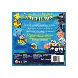 inPatience Nautilion Board Game | Dice-Rolling & Set Collection Strategy Game from The Oniverse | Family Game | Ages 10+ | 1-2 Players | Average Playtime 30 Minutes | Made, Multicolor (INPAON42)