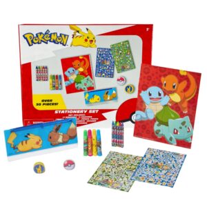 Innovative Designs Pokemon Kids Coloring Art and Sticker Set, 30 Pcs. & Craft Supplies with Pencil Case