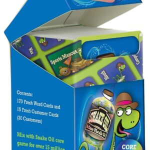 SNAKE OIL Booster Shot Game Core-Level Expansion Pack for Ages 10+ - The Silly Selling Party Game