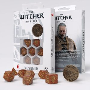 the witcher dice set. vesemir - the wise witcher