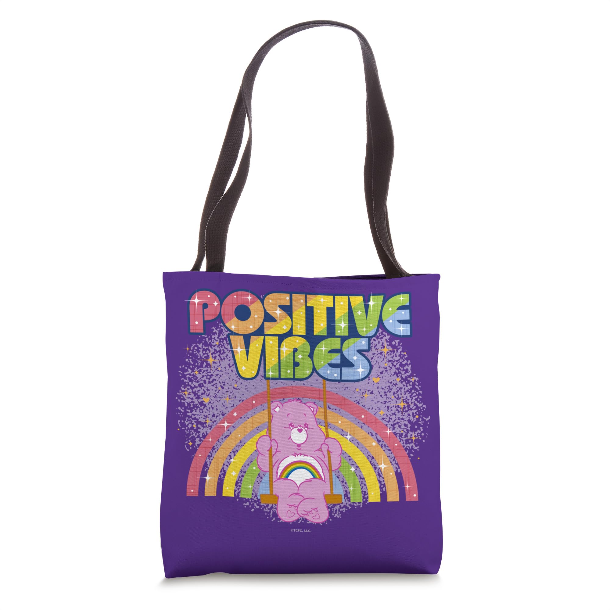 Care Bears Positive Vibes Rainbow With Cheer Bear Tote Bag