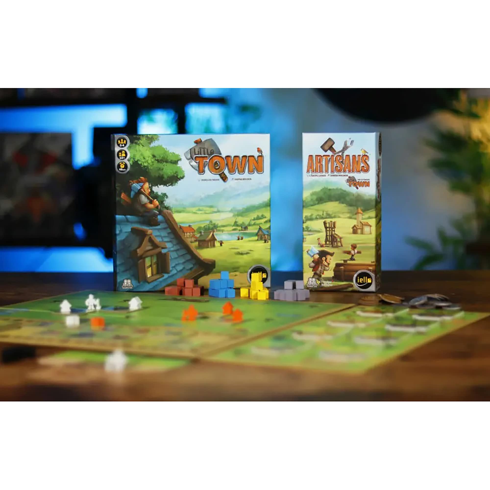 IELLO: Little Town: Artisans Expansion - Strategy Board Game, Tactical & Interactive, More Buildings & Objectives, Family Game, Ages 10+, 2-4 Players, 45 Mins