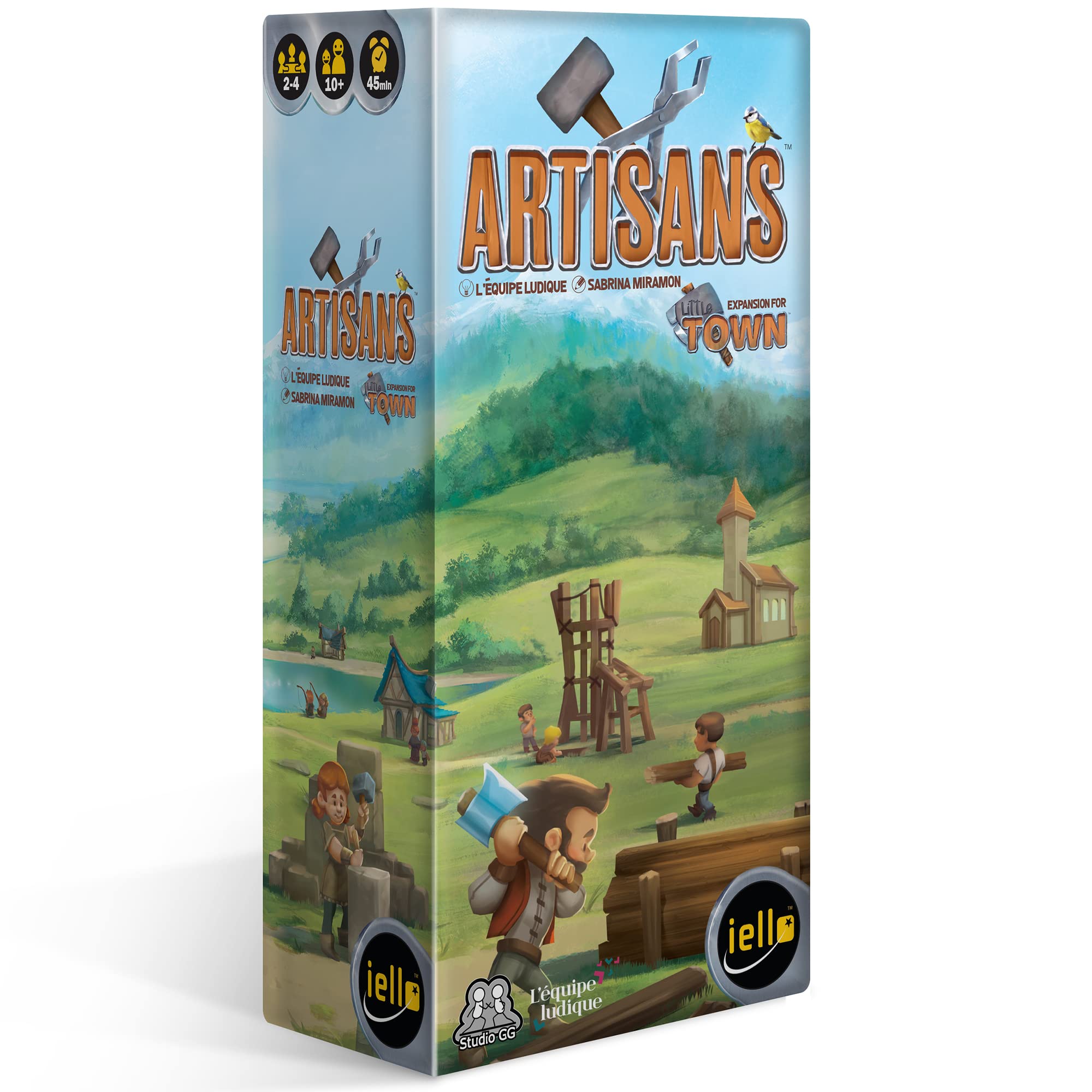 IELLO: Little Town: Artisans Expansion - Strategy Board Game, Tactical & Interactive, More Buildings & Objectives, Family Game, Ages 10+, 2-4 Players, 45 Mins