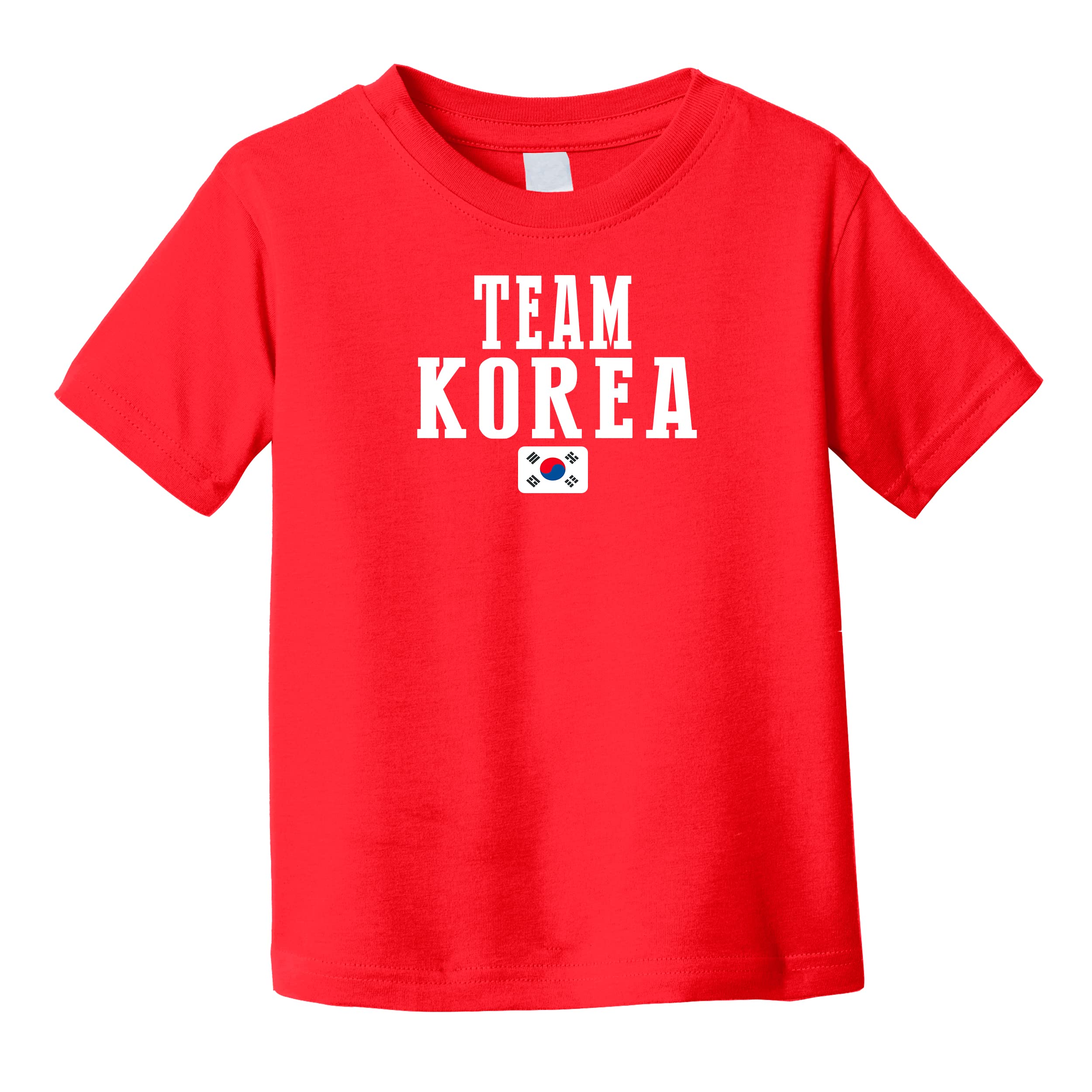 Korea toddler soccer T-shirt national team for world cup 2022 boys girls Add Custom Name and Number national team