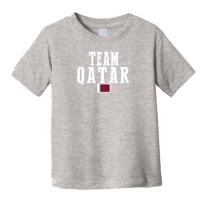 Qatar toddler soccer T-shirt national team for world cup 2022 boys girls Add Custom Name and Number national team