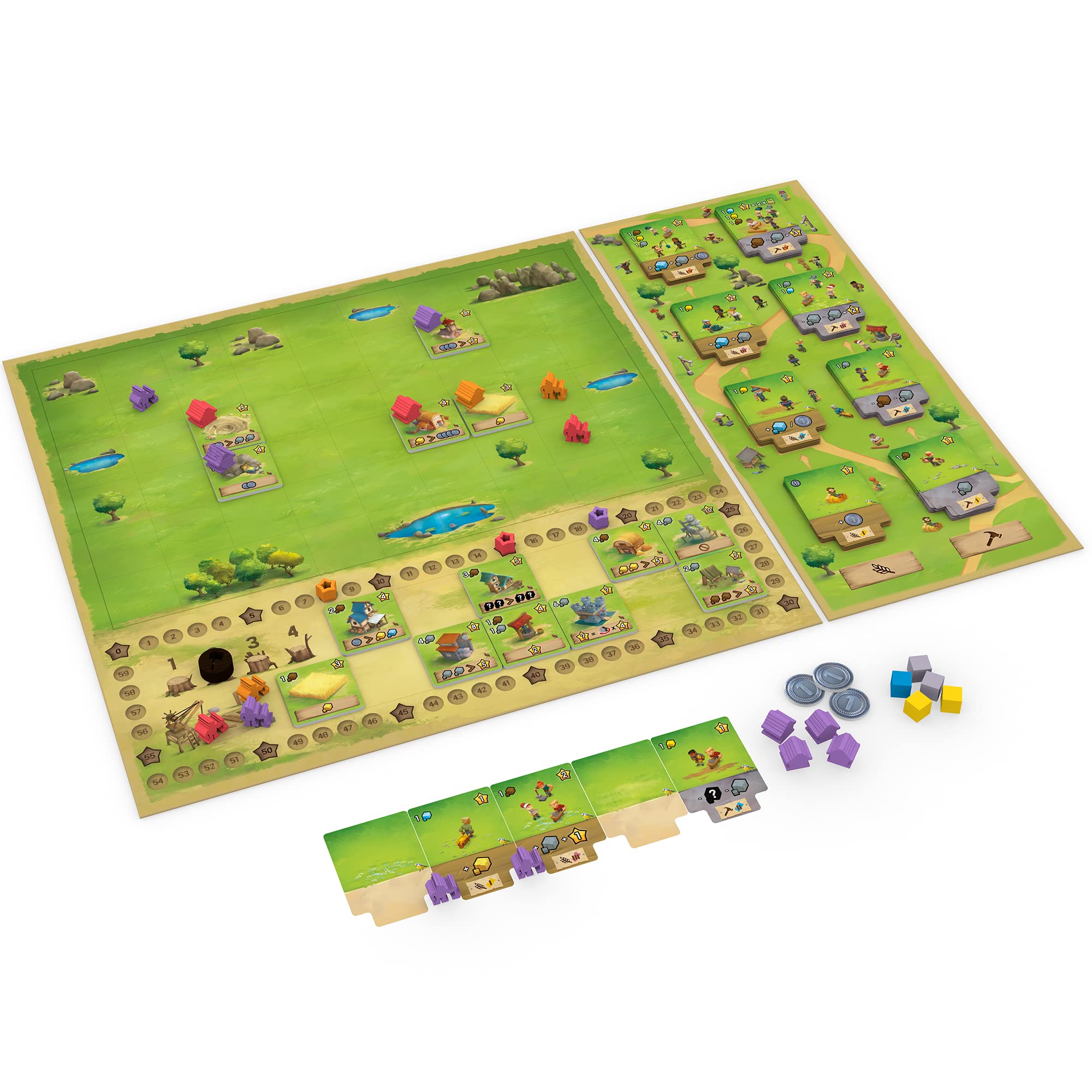 IELLO: Little Town: Artisans Expansion - Strategy Board Game, Tactical & Interactive, More Buildings & Objectives, Family Game, Ages 10+, 2-4 Players, 45 Mins