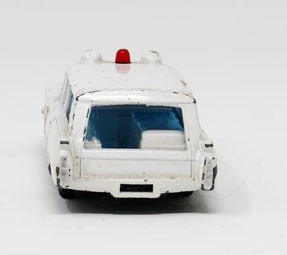 1965 Lesney White #54 Die--cast S&S Rescue Ambulance Red Domes - 69mm