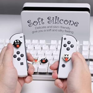 Switch Thumb Grips Ghost, Cute Luminous Ghost Thumb Grips for Nintendo Switch, Soft Silicone Joystick Cover Compatible with Nintendo Switch/Switch OLED/Switch lite - (Two Sets)