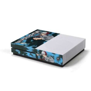 skinit decal gaming skin compatible with xbox one s console - officially licensed crunchyroll shoto todoroki uniform design