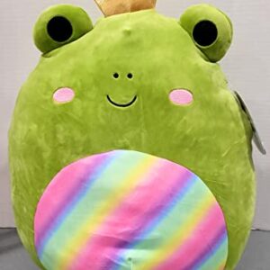 Rare Squishmallow Doxl The Frog 16" with Crown, Princess