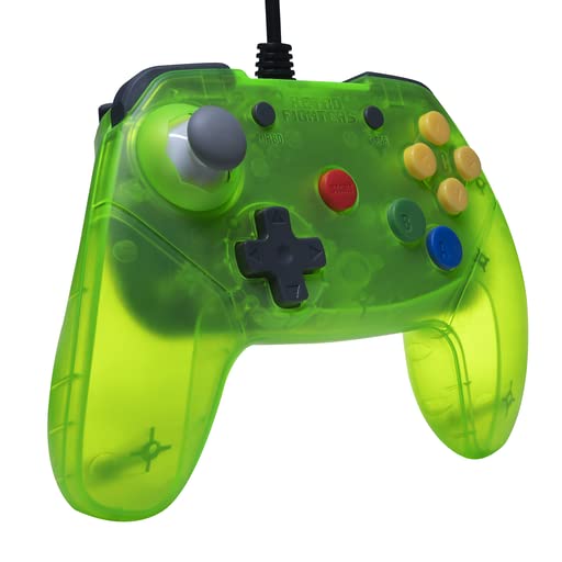 Retro Fighters Brawler64 Wired Gamepad - Extreme Green (Extreme Green)