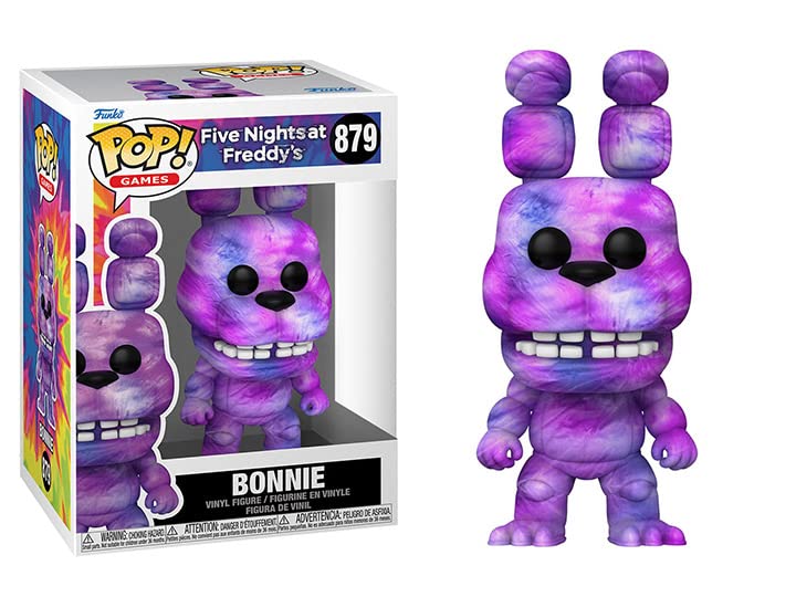 POP Five Nights at Freddy's - Tie Dye Bonnie Funko Vinyl Figure (Bundled with Compatible Box Protector Case), Multicolor, 3.75 inches