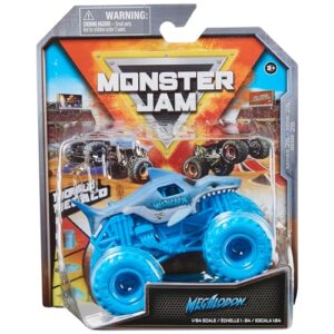 Monster Jam, Official Megalodon Monster Truck, Die-Cast Vehicle, 1:64 Scale, Kids Toys for Boys Ages 3 and up