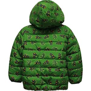 John Deere Boys Toddler Tractor Outerwear Coat Winter Jacket, Green, 2T US