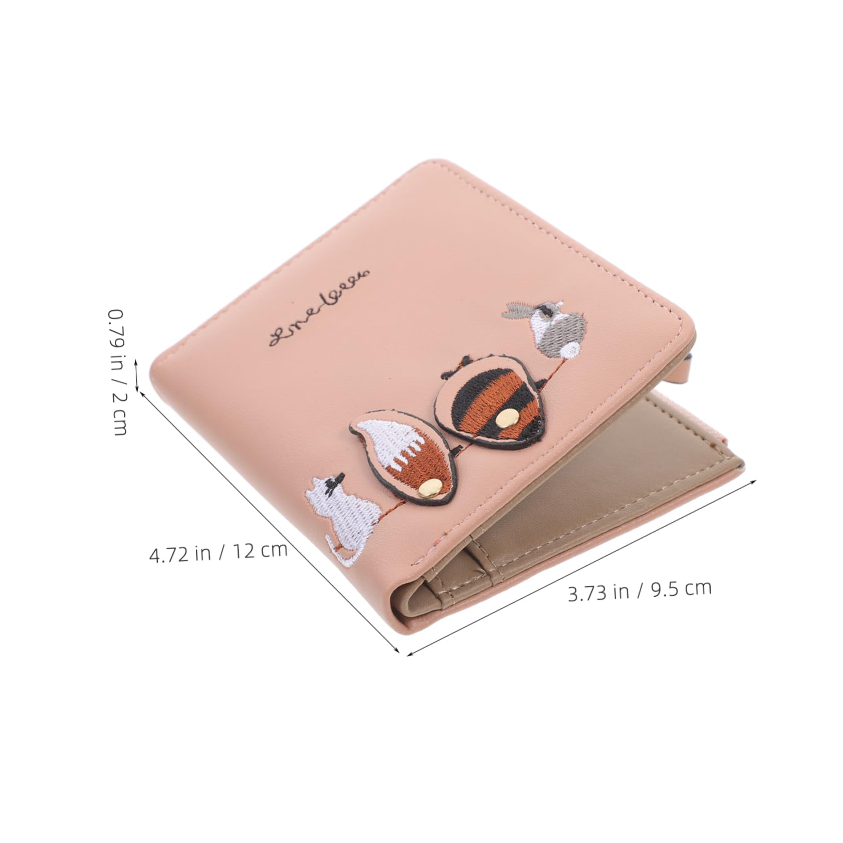 TENDYCOCO 1pc Critter Print Wallet Change Pouch Foldable Coin Purse Credit Holder Fashion Wallet Casual Women Wallet Coin Pocket Leather Women Wallet Pu Bag Short Coin Pouch