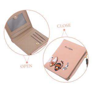 TENDYCOCO 1pc Critter Print Wallet Change Pouch Foldable Coin Purse Credit Holder Fashion Wallet Casual Women Wallet Coin Pocket Leather Women Wallet Pu Bag Short Coin Pouch