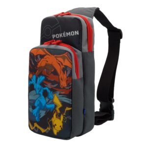 nintendo switch adventure pack (pikachu, charizard, and lucario) travel bag - officially licensed by nintendo & pokémon