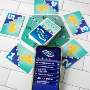 Sync or Swim, Fast and Fun Game, Strategic Card Game, Friendly Party Game, Fun Game for Teens & Adults, Cooperative Game, Endless Replayability