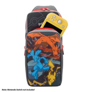 Nintendo Switch Adventure Pack (Pikachu, Charizard, and Lucario) Travel Bag - Officially Licensed by Nintendo & Pokémon