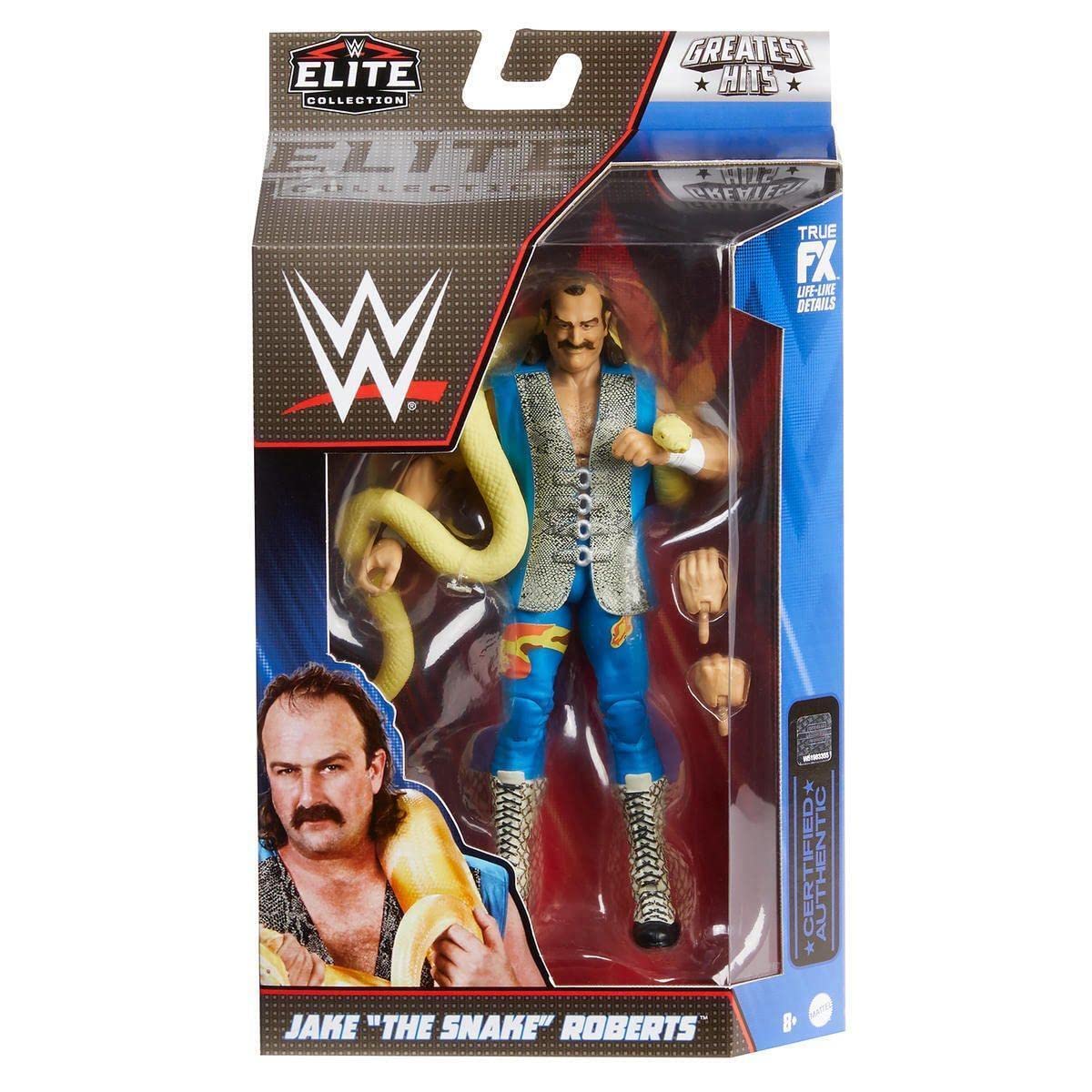 WWE Wrestling Elite Collection Greatest Hits Jake the Snake Action Figure (GDF60)