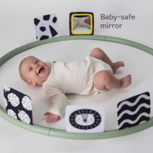 Taf Toys Tummy Time Support for Newborns & Babies, Developmental Activity Center with Detachable Pillow & Toys Encourage Baby’s Senses Development, Fine & Gross Motor Skills & Eye-Hand Coordination