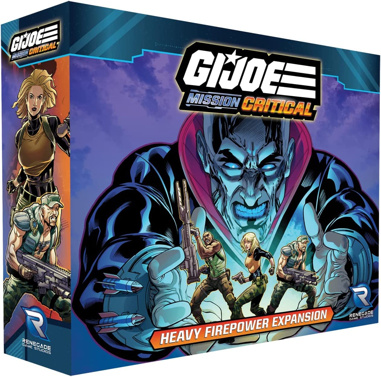 Renegade Games Studios G.I. Joe Mission Critical: Heavy Firepower Expansion - Cooperative Board Game, Role Playing Game, Renegade Game Studios, Ages 14+, 2-5 Players, 45-60 Minute Playing Time