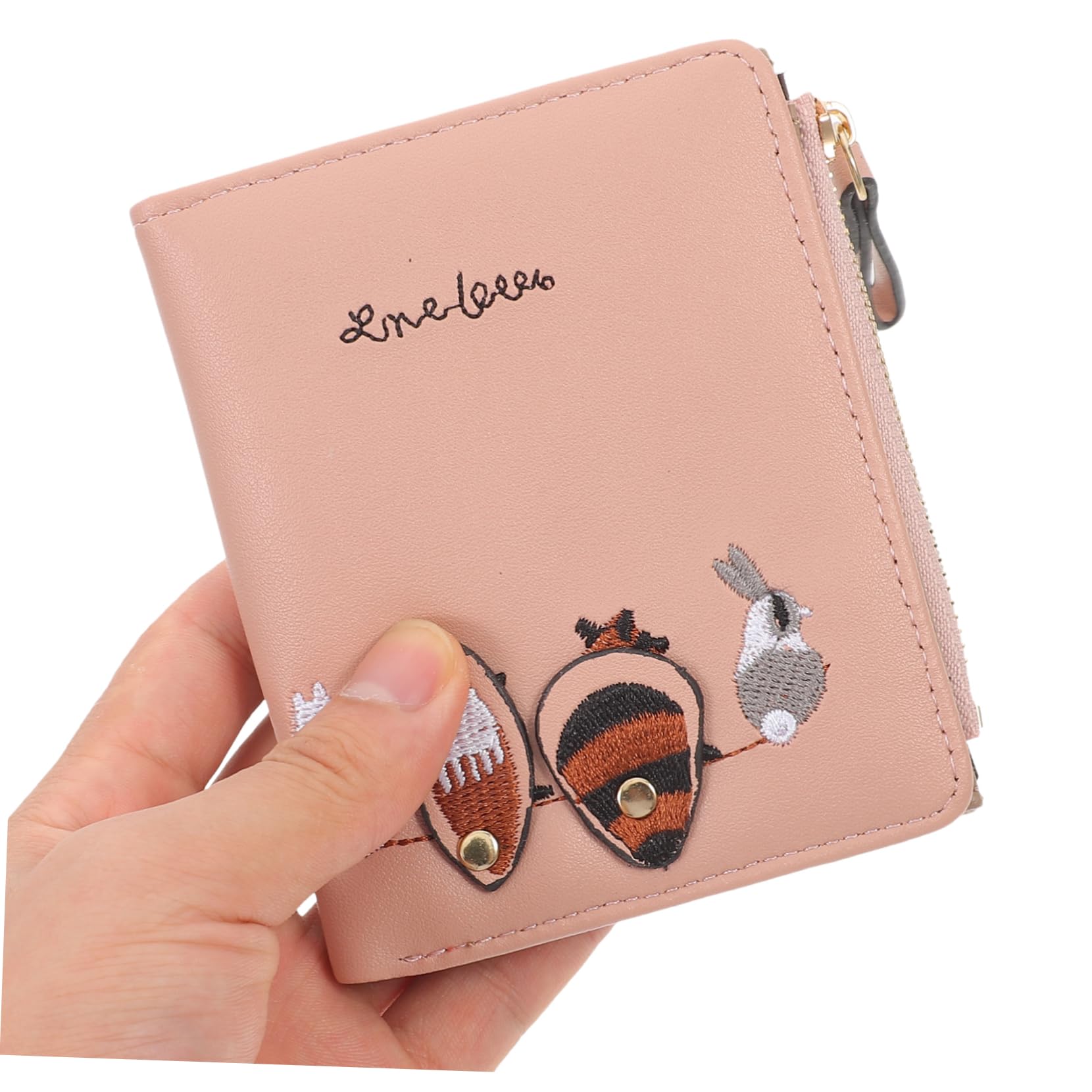 TENDYCOCO 1pc Critter Print Wallet Change Pouch Foldable Coin Purse Credit Holder Fashion Wallet Casual Women Wallet Coin Pocket Leather Women Wallet Pu Bag Short Coin Pouch